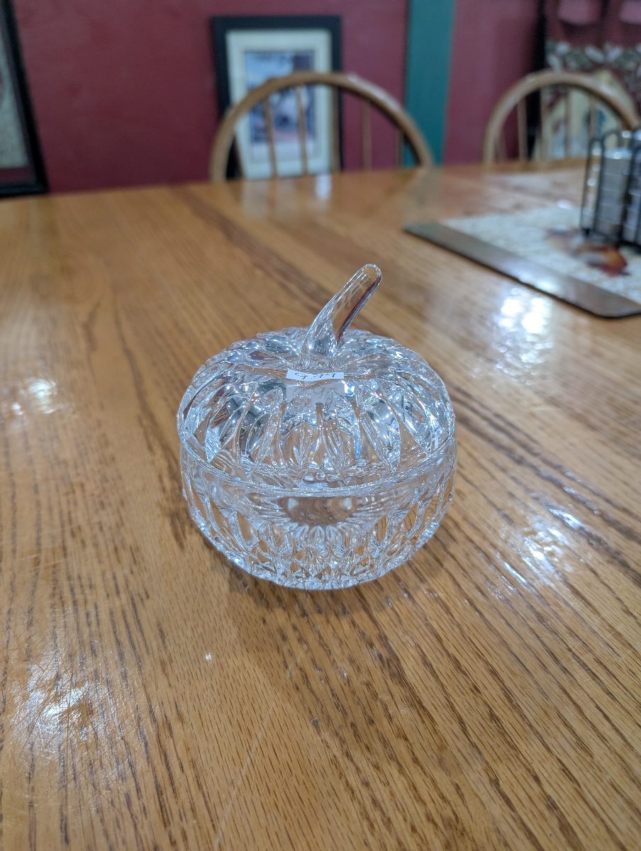 Cut Glass Lidded Candy Dish / Trinket Box