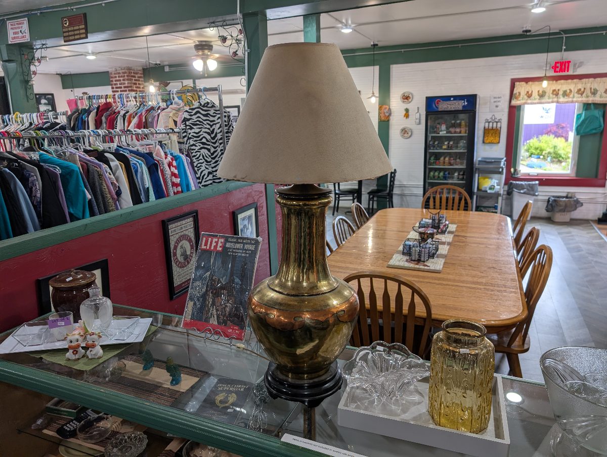 Vintage Brass & Copper Table Lamp
